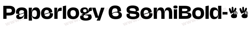 Paperlogy 6 SemiBold字体转换